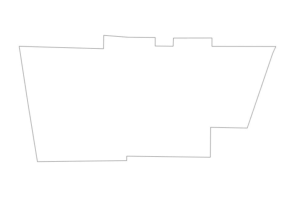 Mapa de Polk, Georgia de tipo contorno para América del Norte, con contorno con límites limpios.