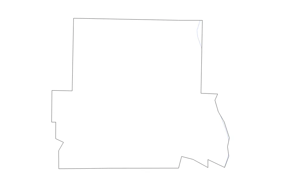 Carte de Randolph, Georgia de type contour et rivières pour Amérique du Nord, montrant contour et rivières avec des limites nettes.