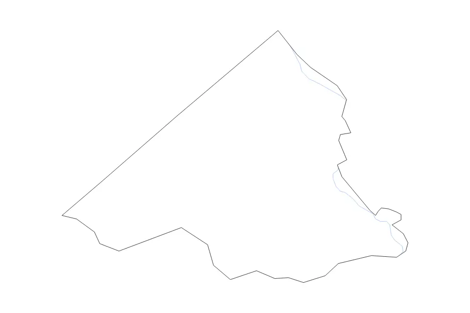 Mapa de Richmond, Georgia de tipo contorno y ríos para América del Norte, con contorno y ríos con límites limpios.