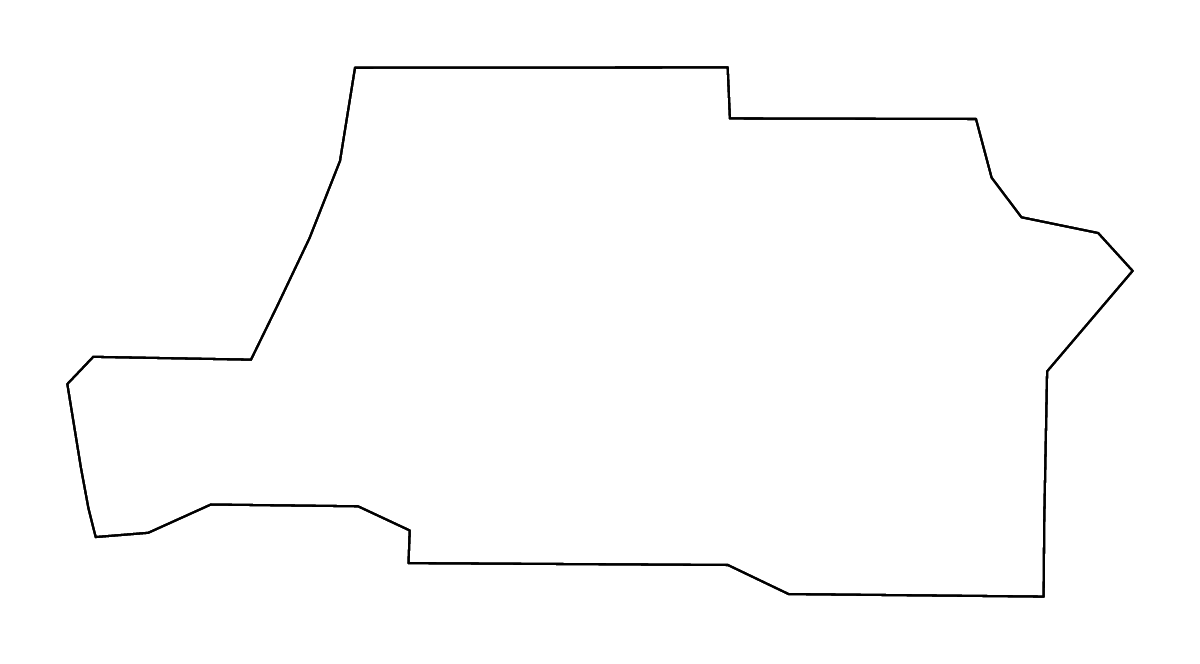 Mapa de contorno de Spalding, Georgia con ríos.