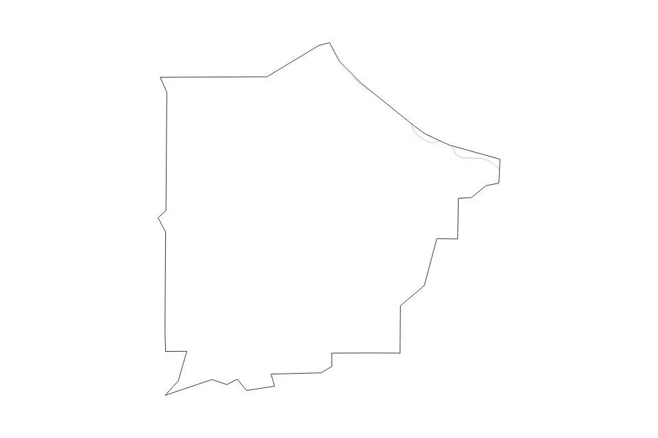 Outline map of Talbot County, Georgia with subdivision borders and rivers.