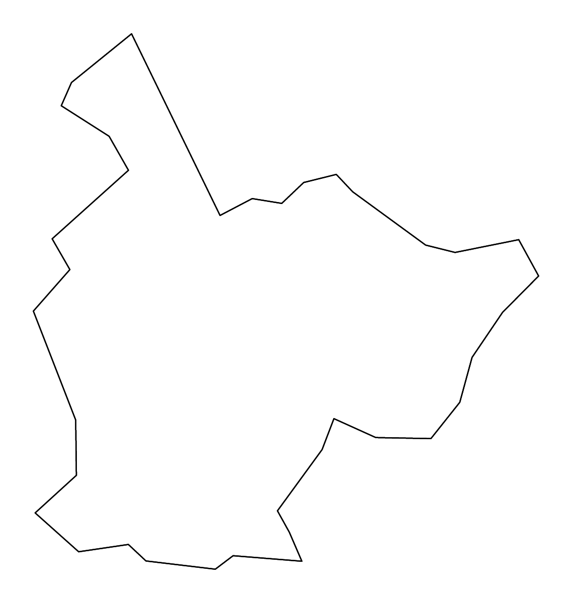 Mapa de contorno de Taliaferro, Georgia con ríos.