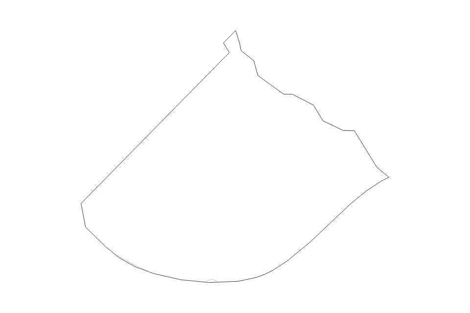Carte de Telfair, Georgia de type contour et rivières pour Amérique du Nord, montrant contour et rivières avec des limites nettes.