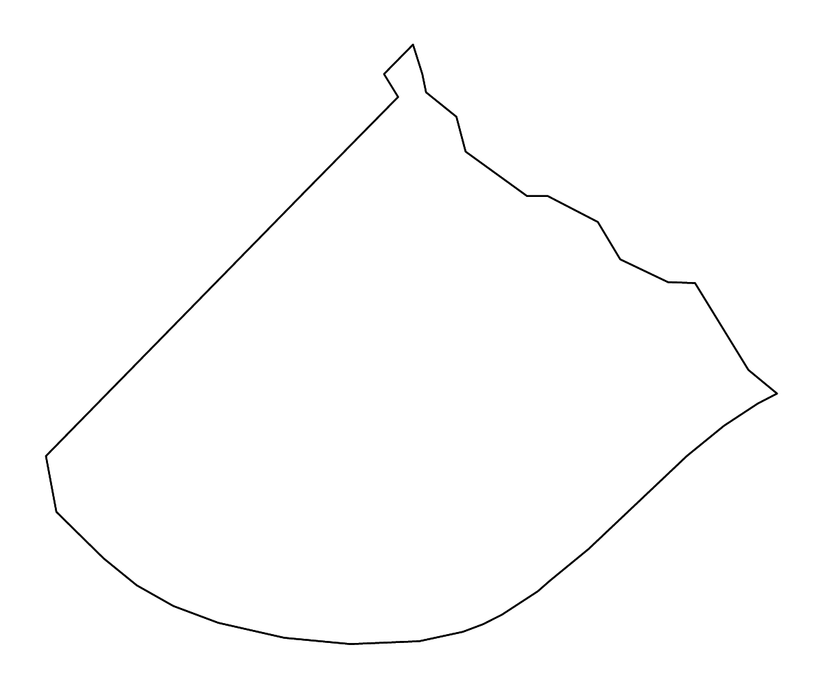 Mapa de contorno de Telfair, Georgia con ríos.
