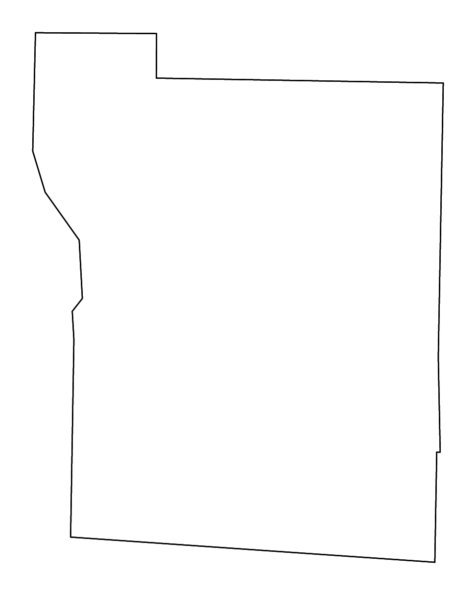 Mapa de contorno de Thomas, Georgia con ríos.