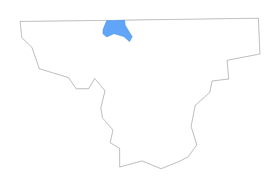 Mapa de Towns, Georgia de tipo contorno y lagos para América del Norte, con contorno y lagos con elementos de agua como Chatuge Lake.