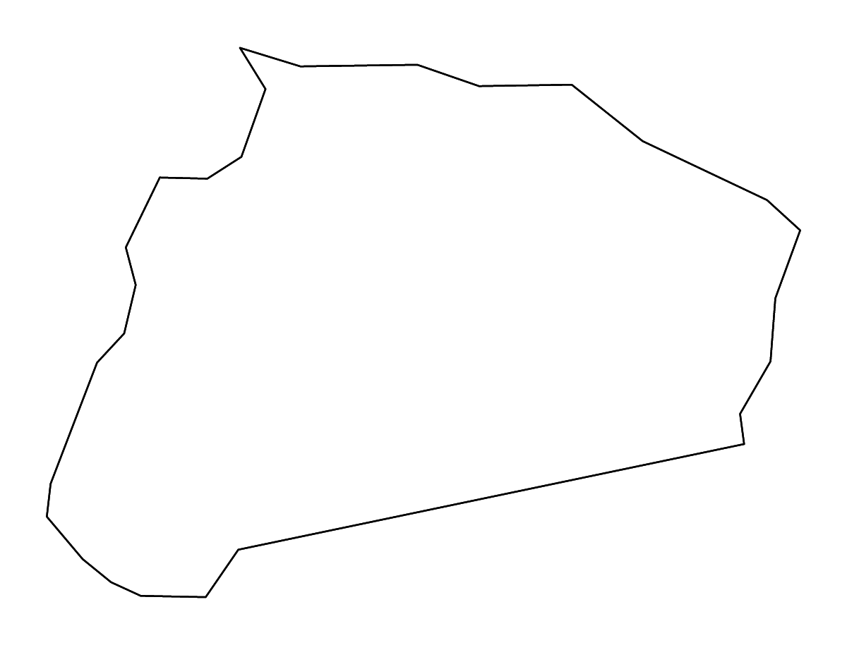 Carte de contour de Treutlen, Georgia avec rivières.