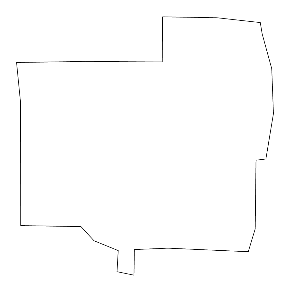 Carte de contour de Turner, Georgia.