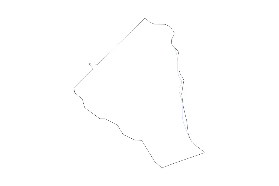 Mapa de Wheeler, Georgia de tipo contorno y ríos para América del Norte, con contorno y ríos con límites limpios.