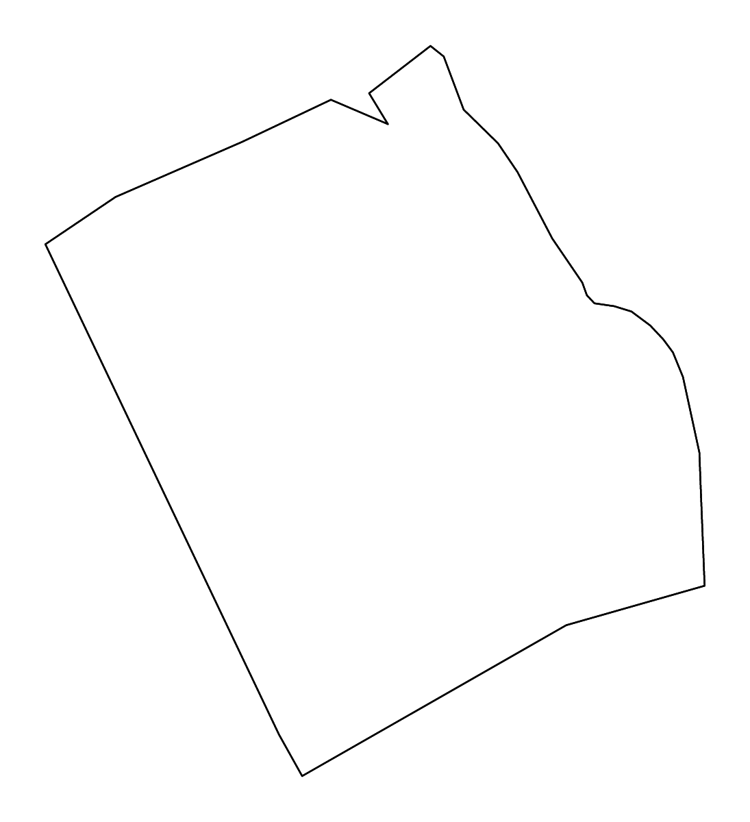 Mapa de contorno de Wilkinson, Georgia con ríos.