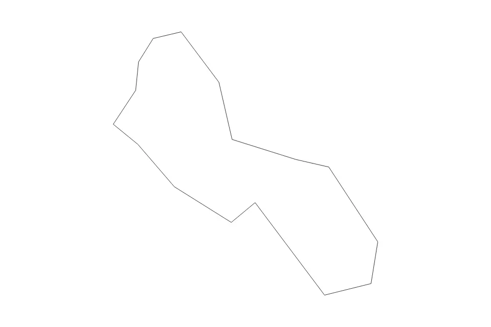 Carte de Kalawao, Hawaii de type contour pour Amérique du Nord, montrant contour avec des limites nettes.