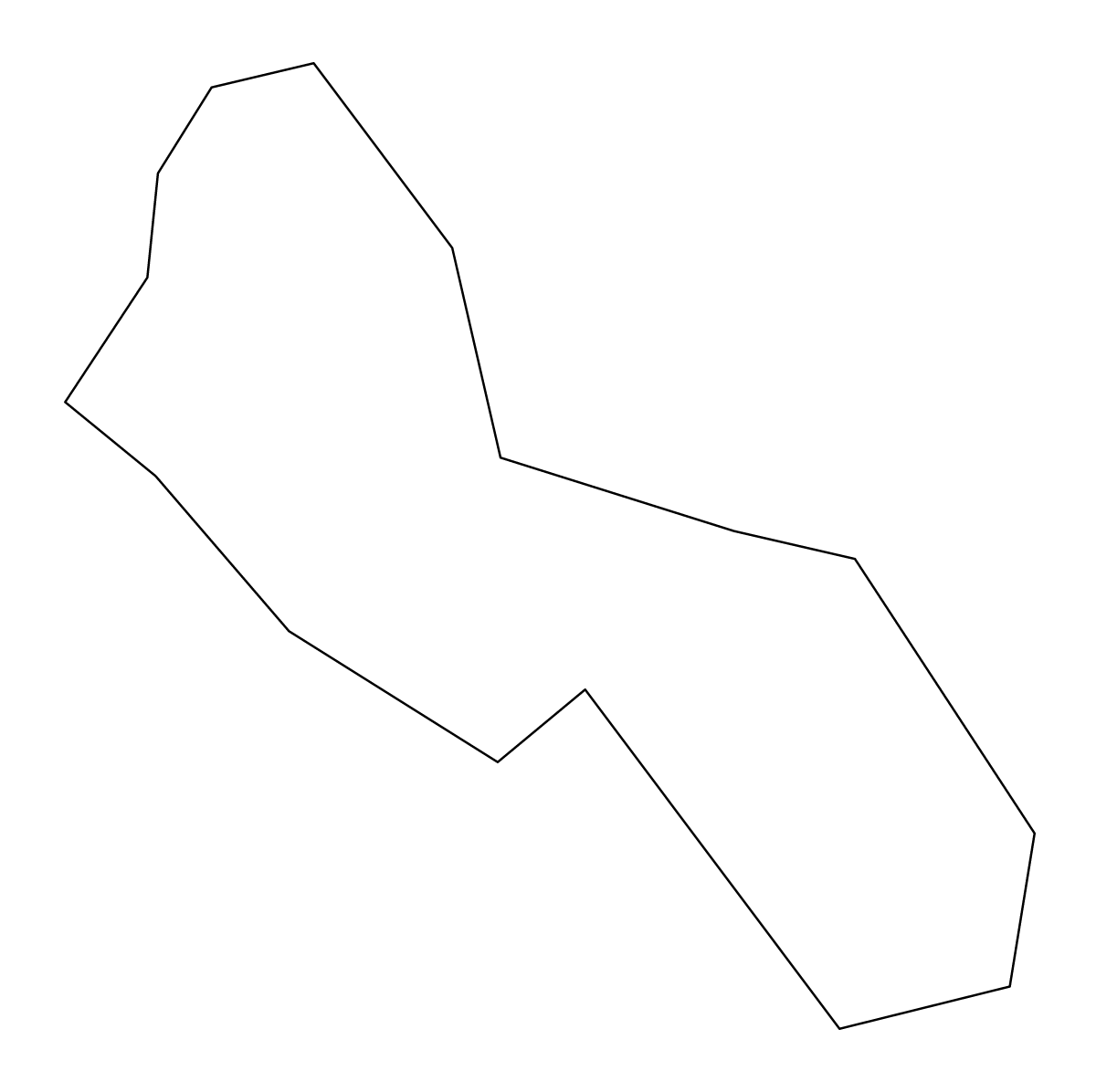 Carte de contour de Kalawao, Hawaii.