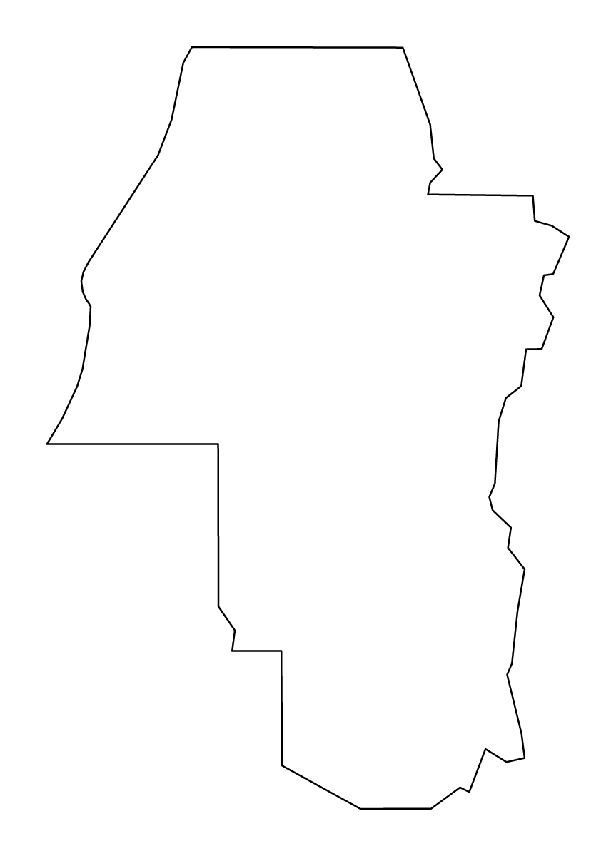 Mapa de contorno de Adams, Idaho.
