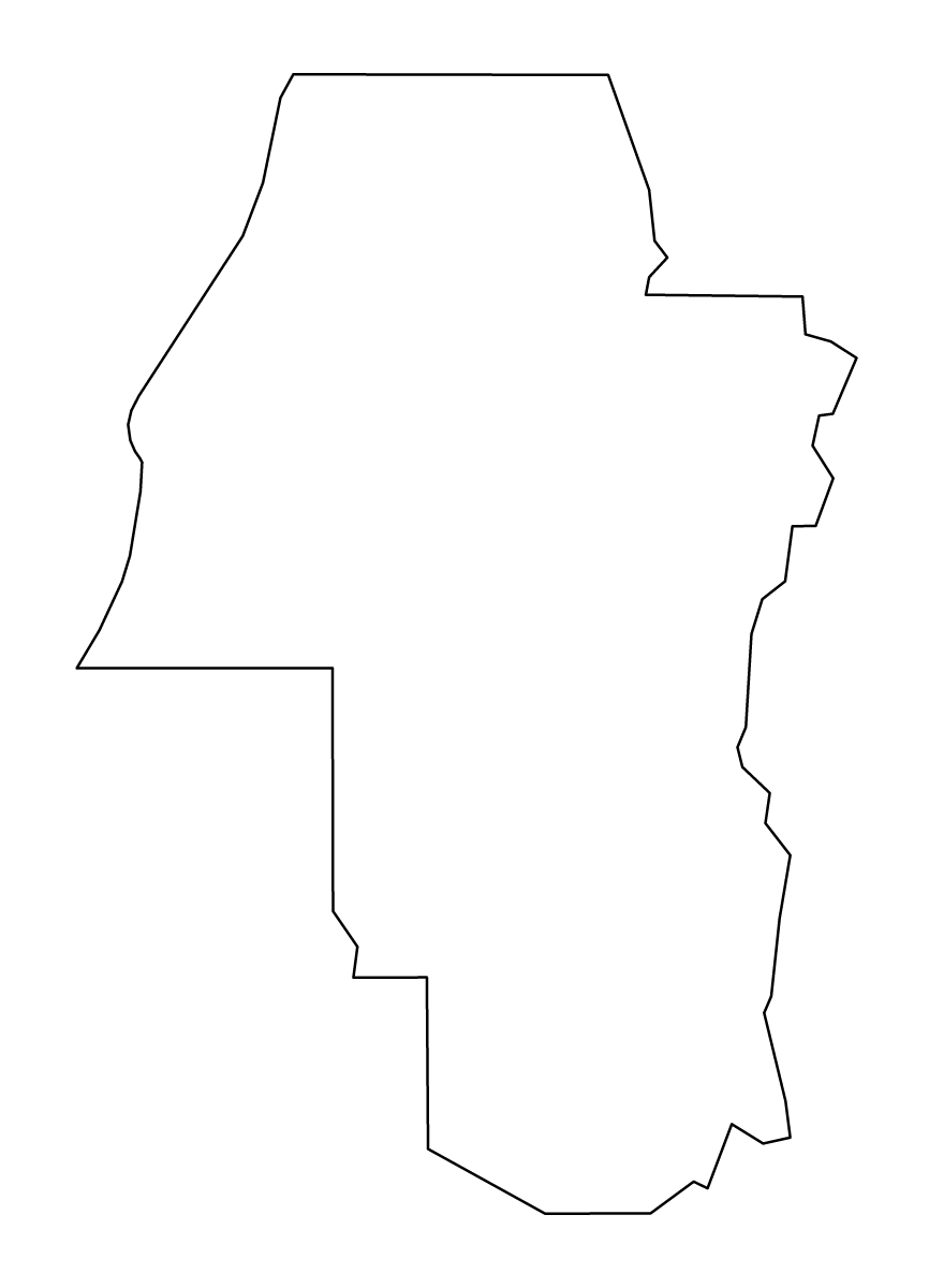 Carte de contour de Adams, Idaho.