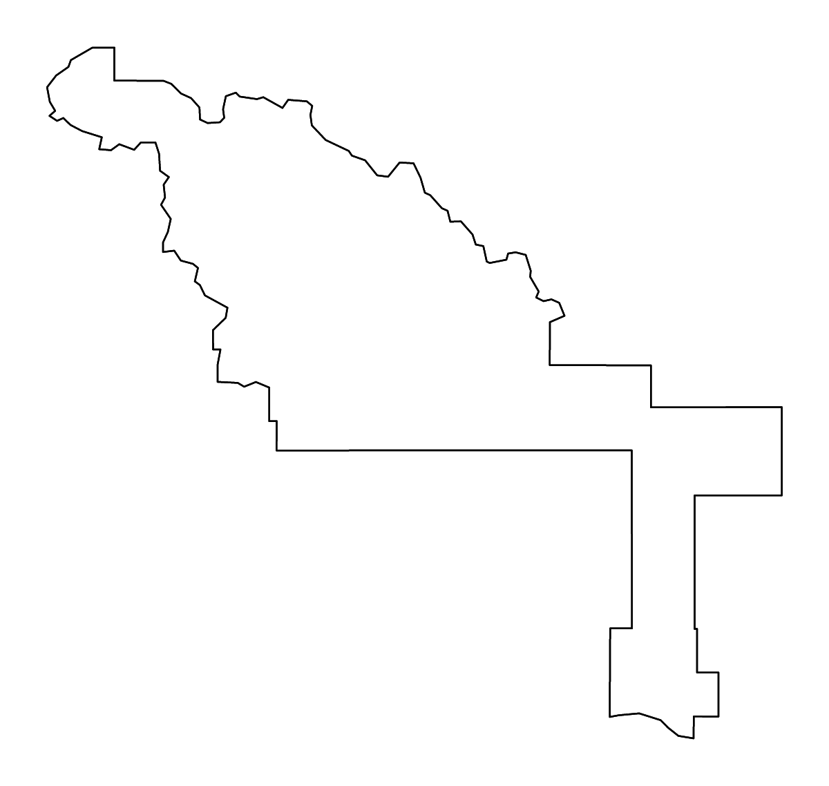 Mapa de contorno de Blaine, Idaho con ríos.