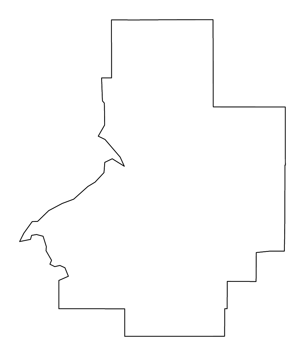 Mapa de contorno de Butte, Idaho con ríos.