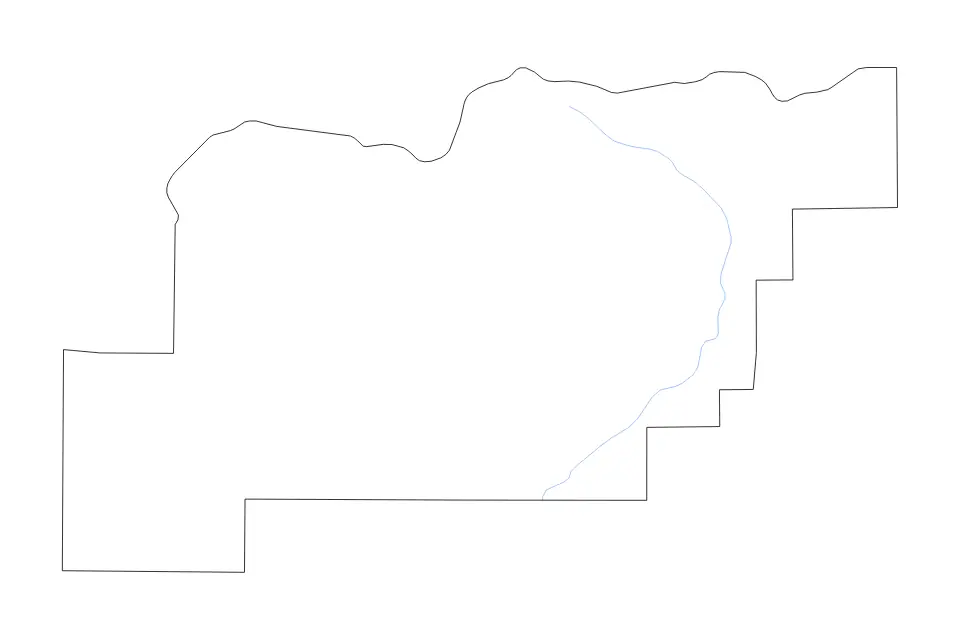 Carte de Clark, Idaho de type contour et rivières pour Amérique du Nord, montrant contour et rivières avec des limites nettes.