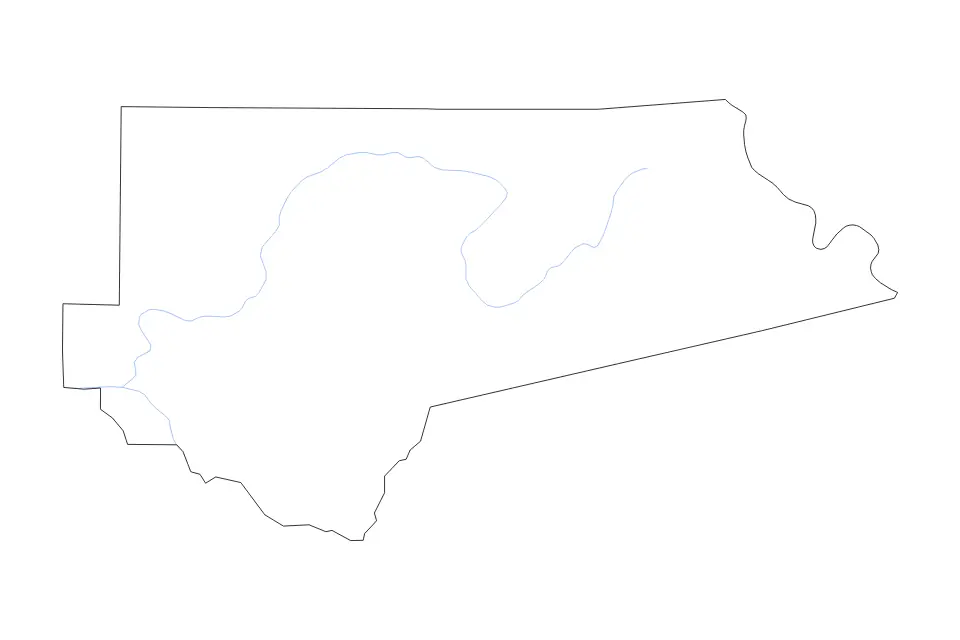 Mapa de Clearwater, Idaho de tipo contorno y ríos para América del Norte, con contorno y ríos con límites limpios.