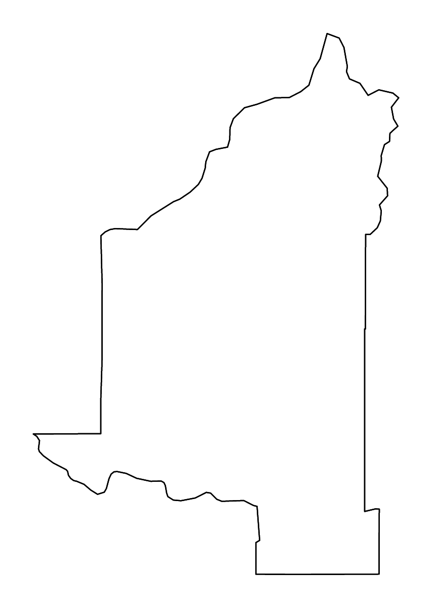 Mapa de contorno de Elmore, Idaho con ríos.