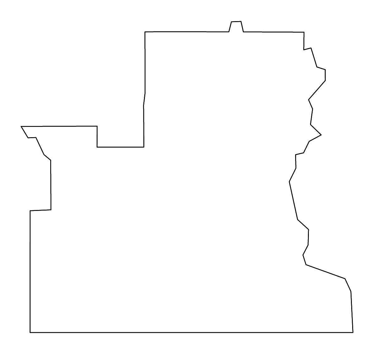 Mapa de contorno de Franklin, Idaho con ríos.