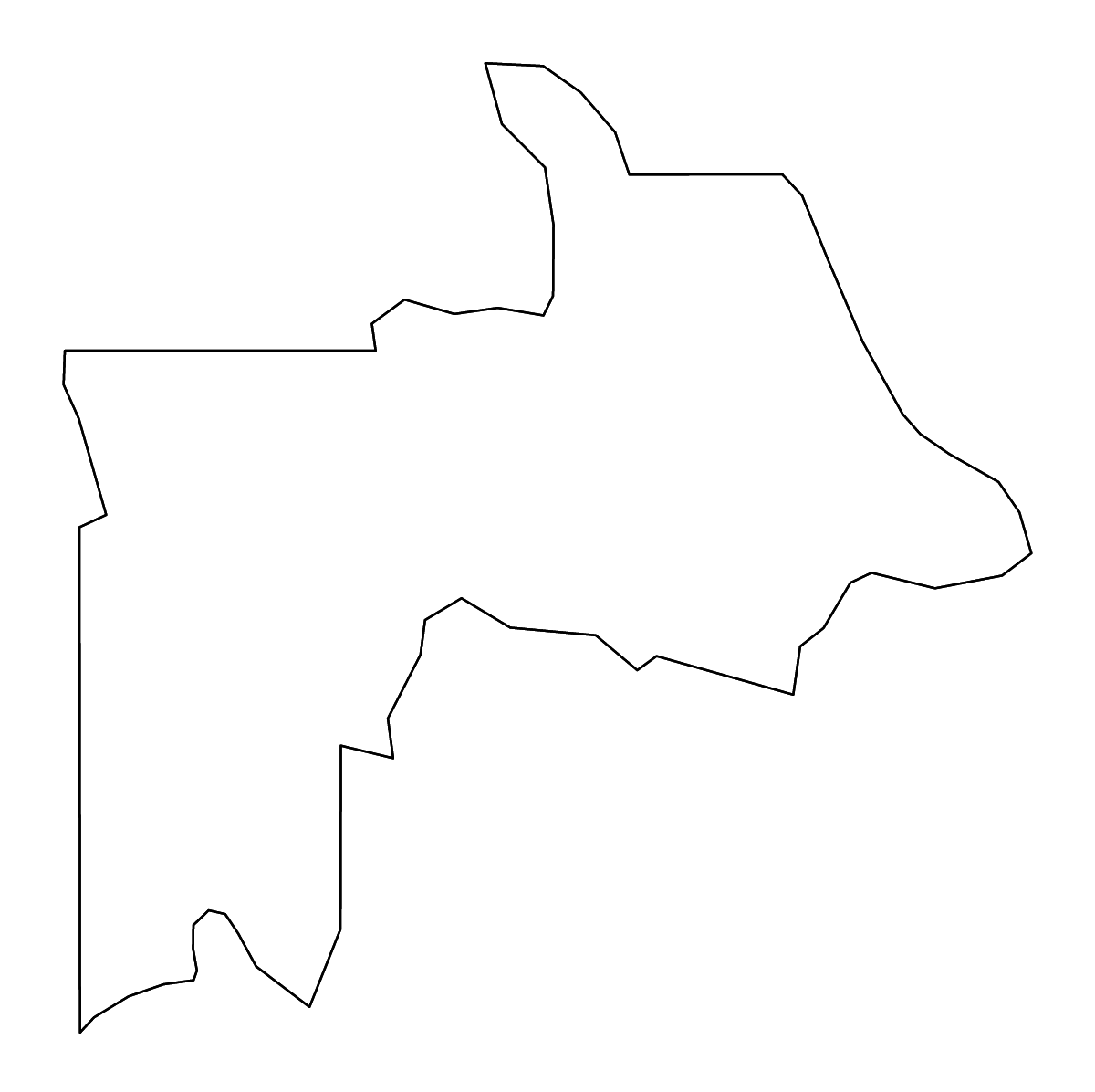 Mapa de contorno de Lewis, Idaho con ríos.