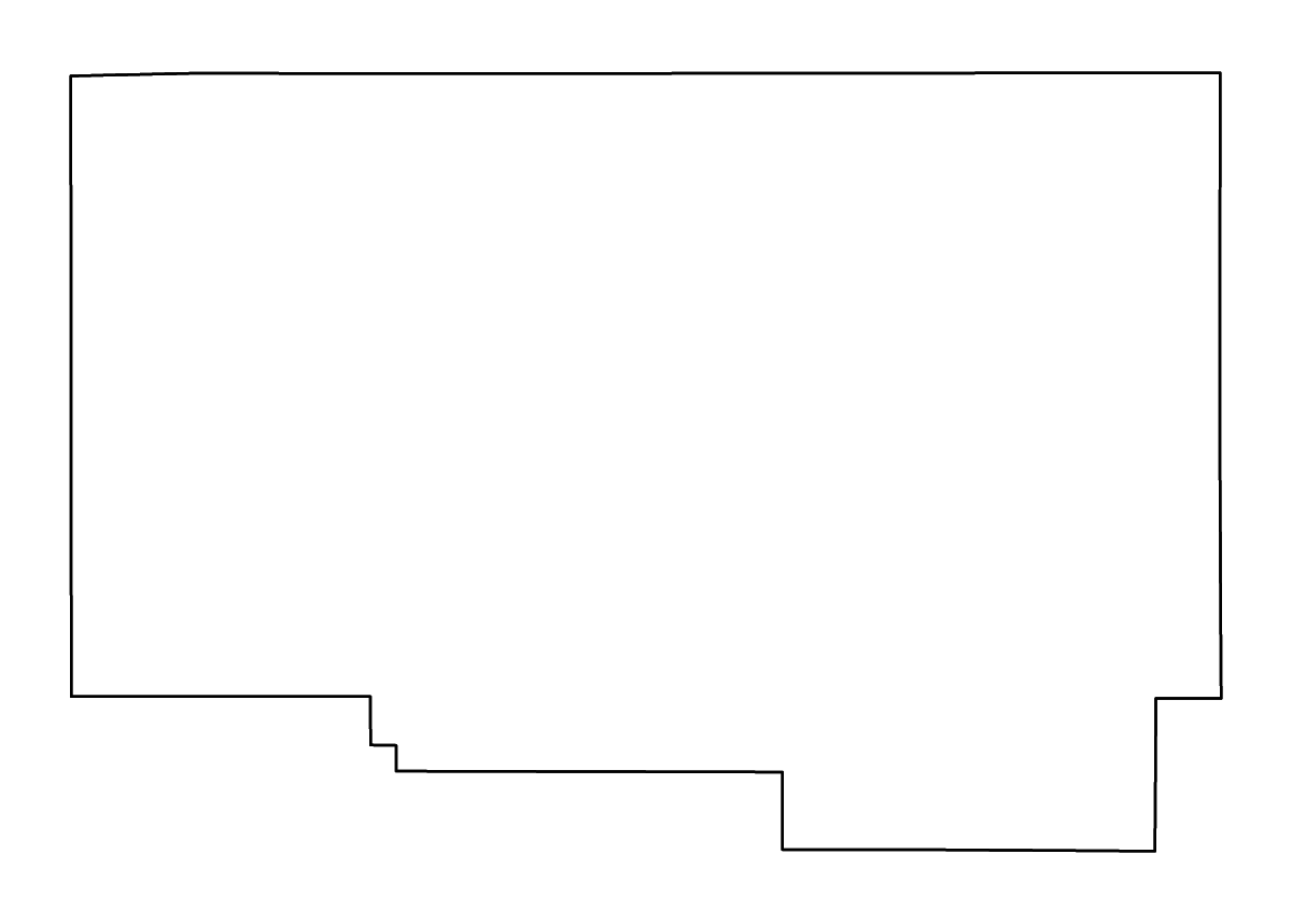 Mapa de contorno de Lincoln, Idaho con ríos.