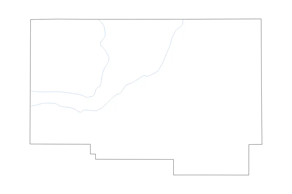 Mapa de Lincoln, Idaho de tipo contorno y ríos para América del Norte, con contorno y ríos con límites limpios.