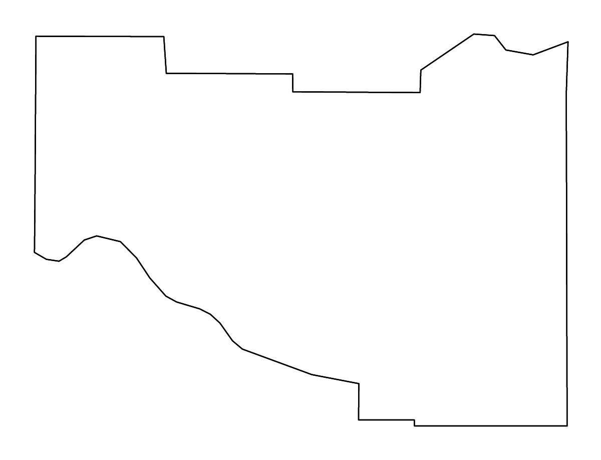Mapa de contorno de Madison, Idaho con ríos.
