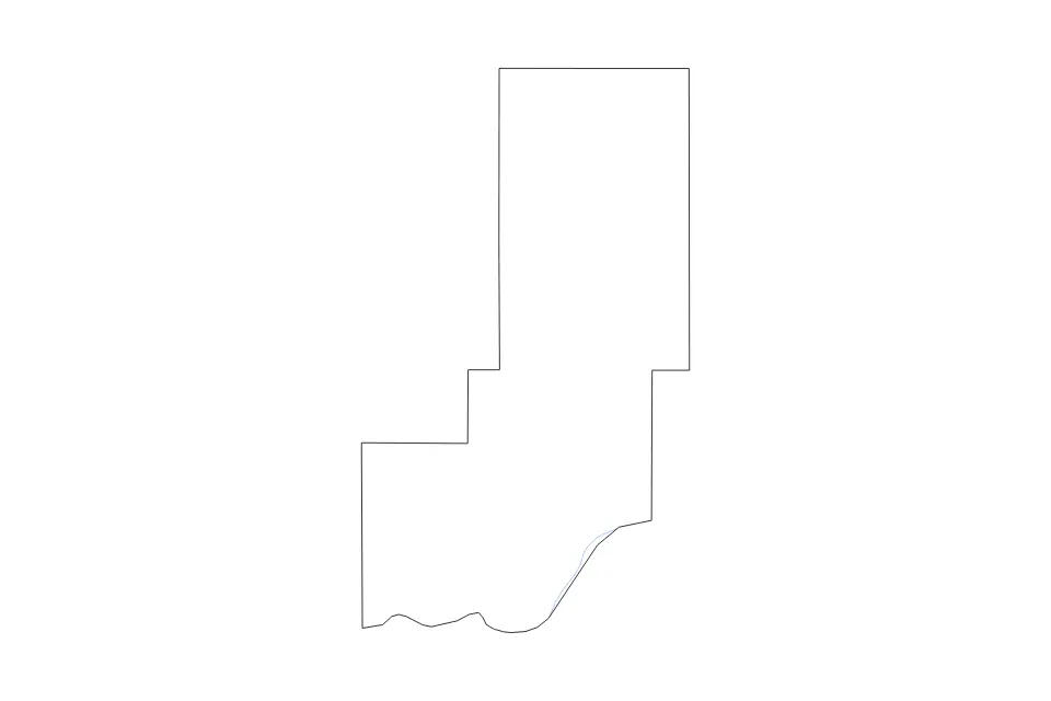 Carte de Minidoka, Idaho de type contour et rivières pour Amérique du Nord, montrant contour et rivières avec des limites nettes.