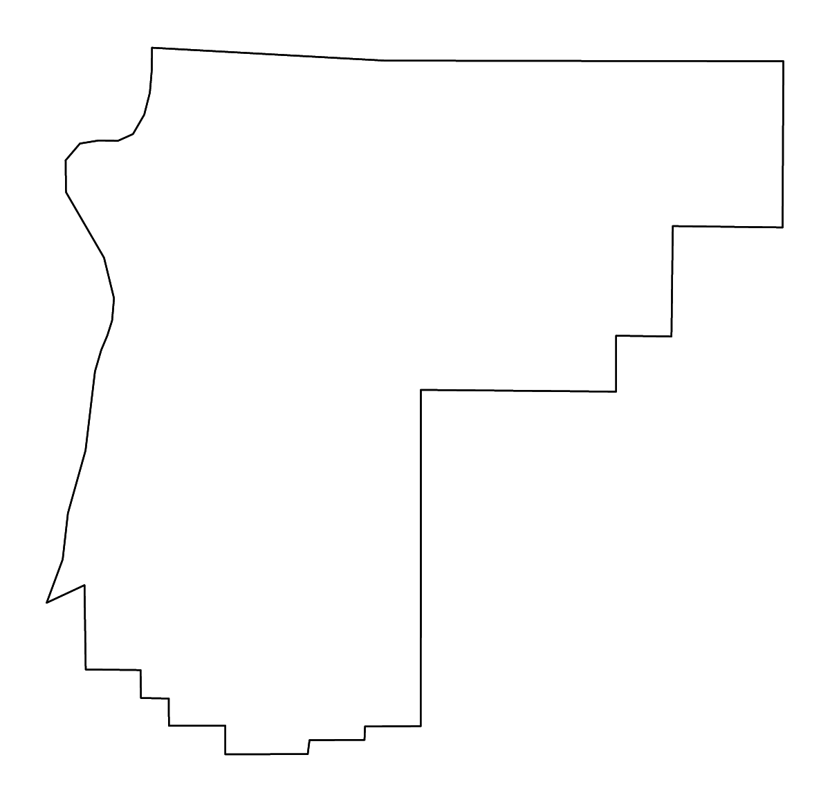 Mapa de contorno de Payette, Idaho con ríos.