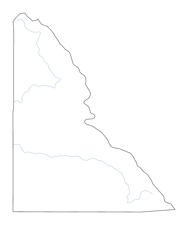 Shoshone outline map preview