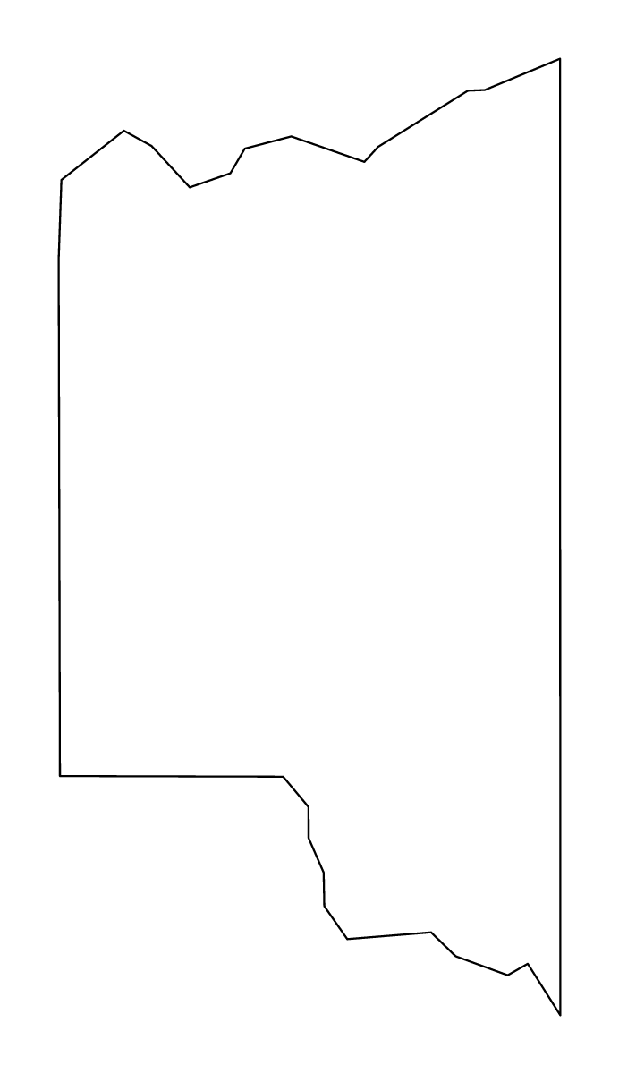 Mapa de contorno de Teton, Idaho.