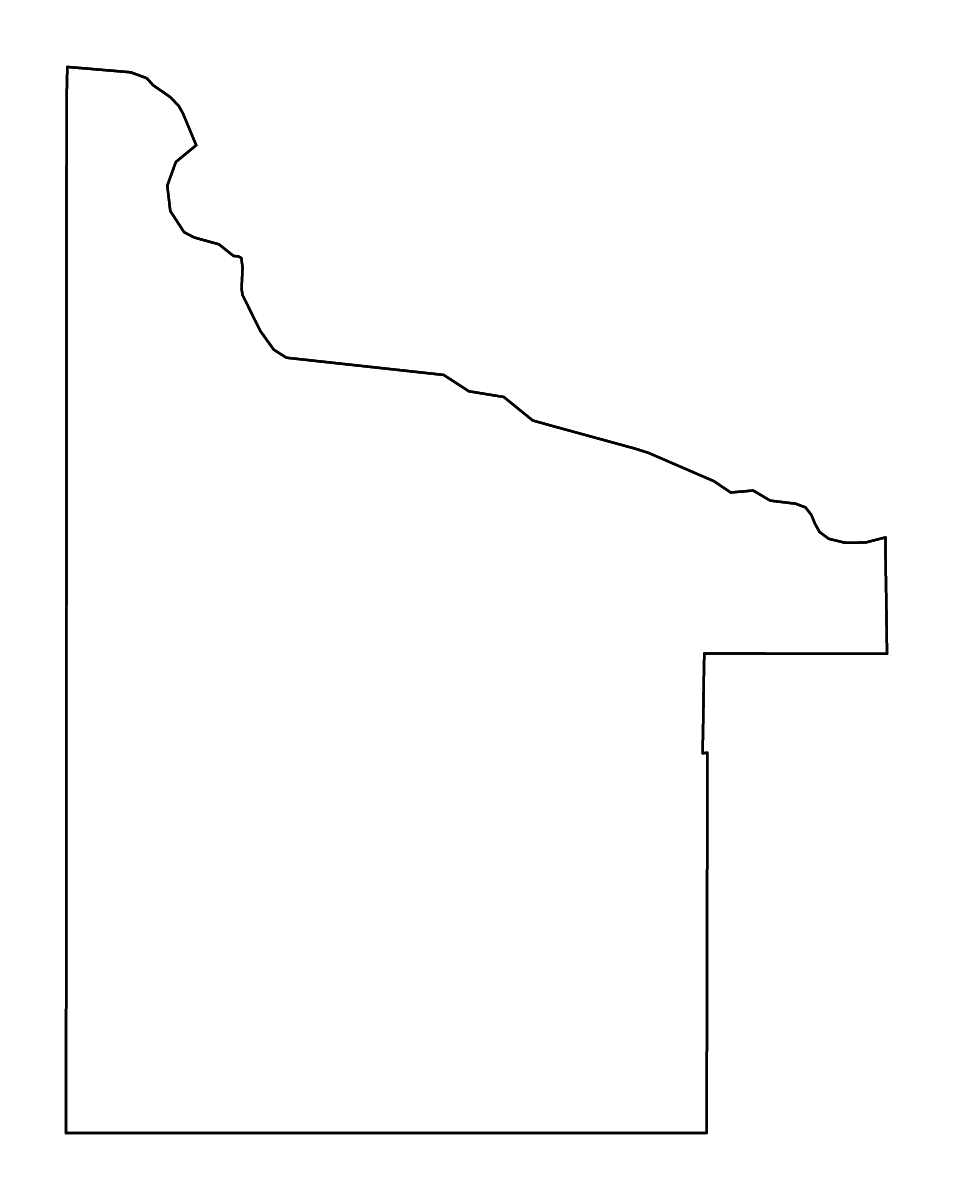 Mapa de contorno de Twin Falls, Idaho con ríos.