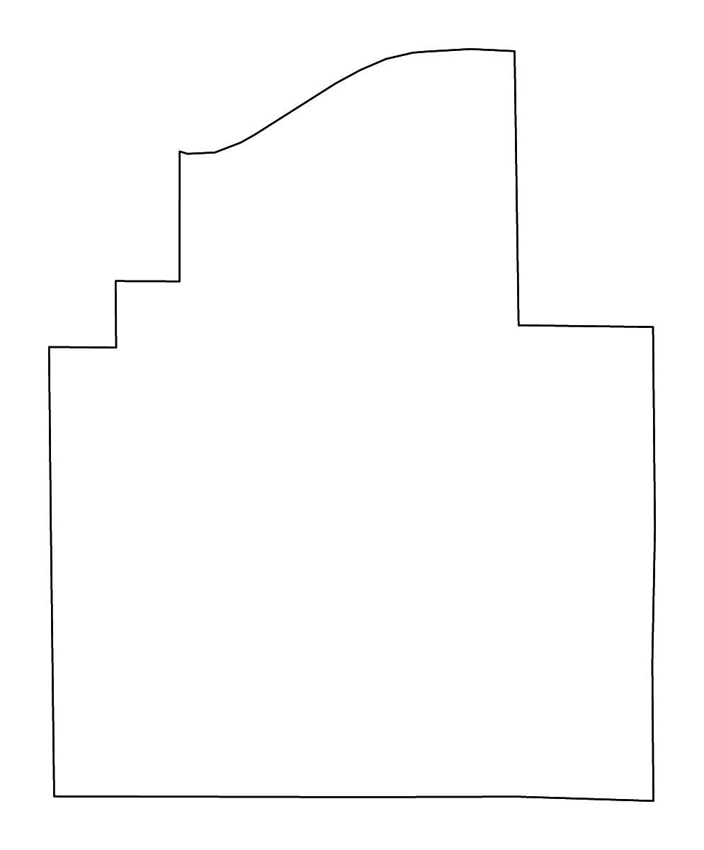 Carte de contour de Christian, Illinois avec rivières.