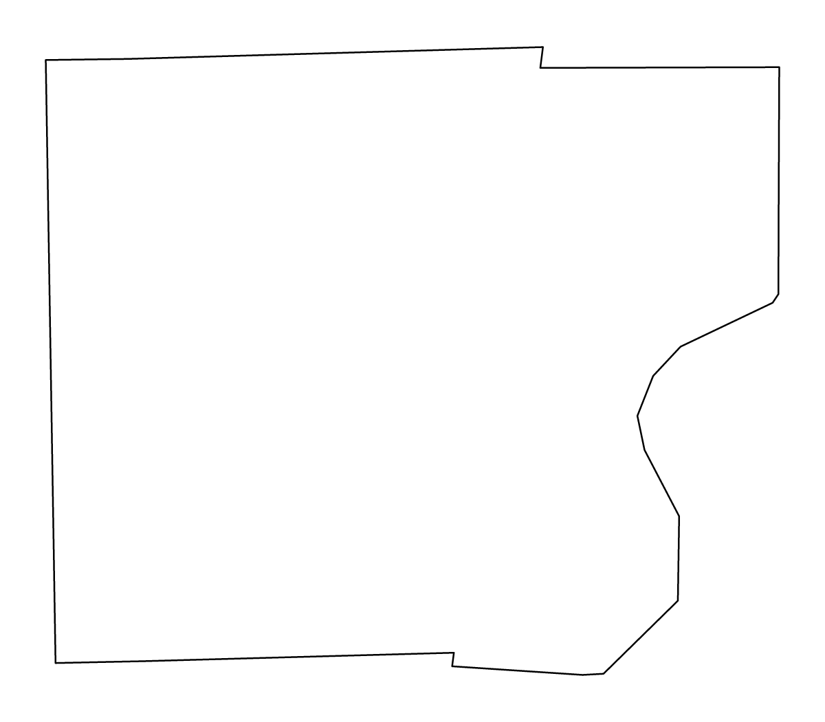 Mapa de contorno de Clark, Illinois.