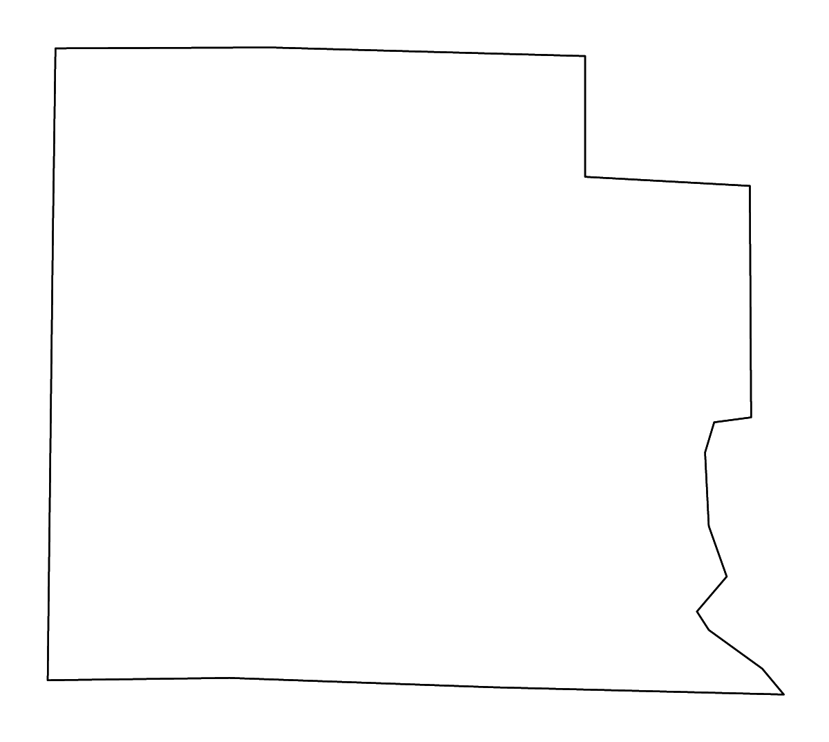 Mapa de contorno de Clay, Illinois con ríos.