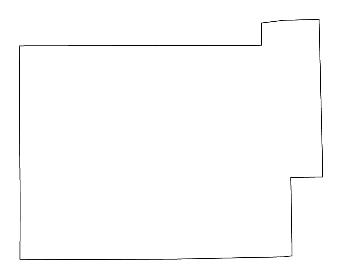 Carte de contour de Coles, Illinois avec rivières.