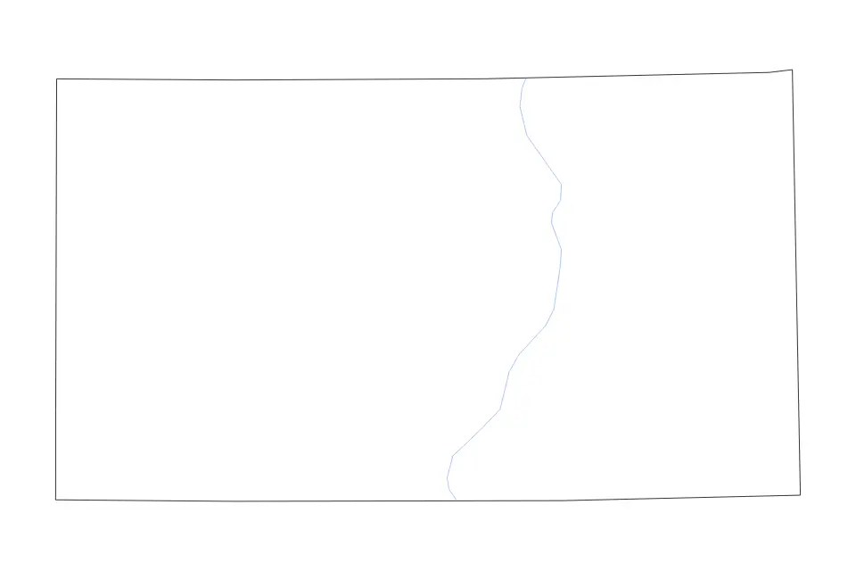 Mapa de Cumberland, Illinois de tipo contorno y ríos para América del Norte, con contorno y ríos con límites limpios.