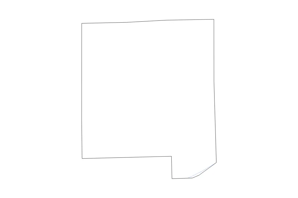 Outline map of DuPage County, Illinois with subdivision borders and rivers.