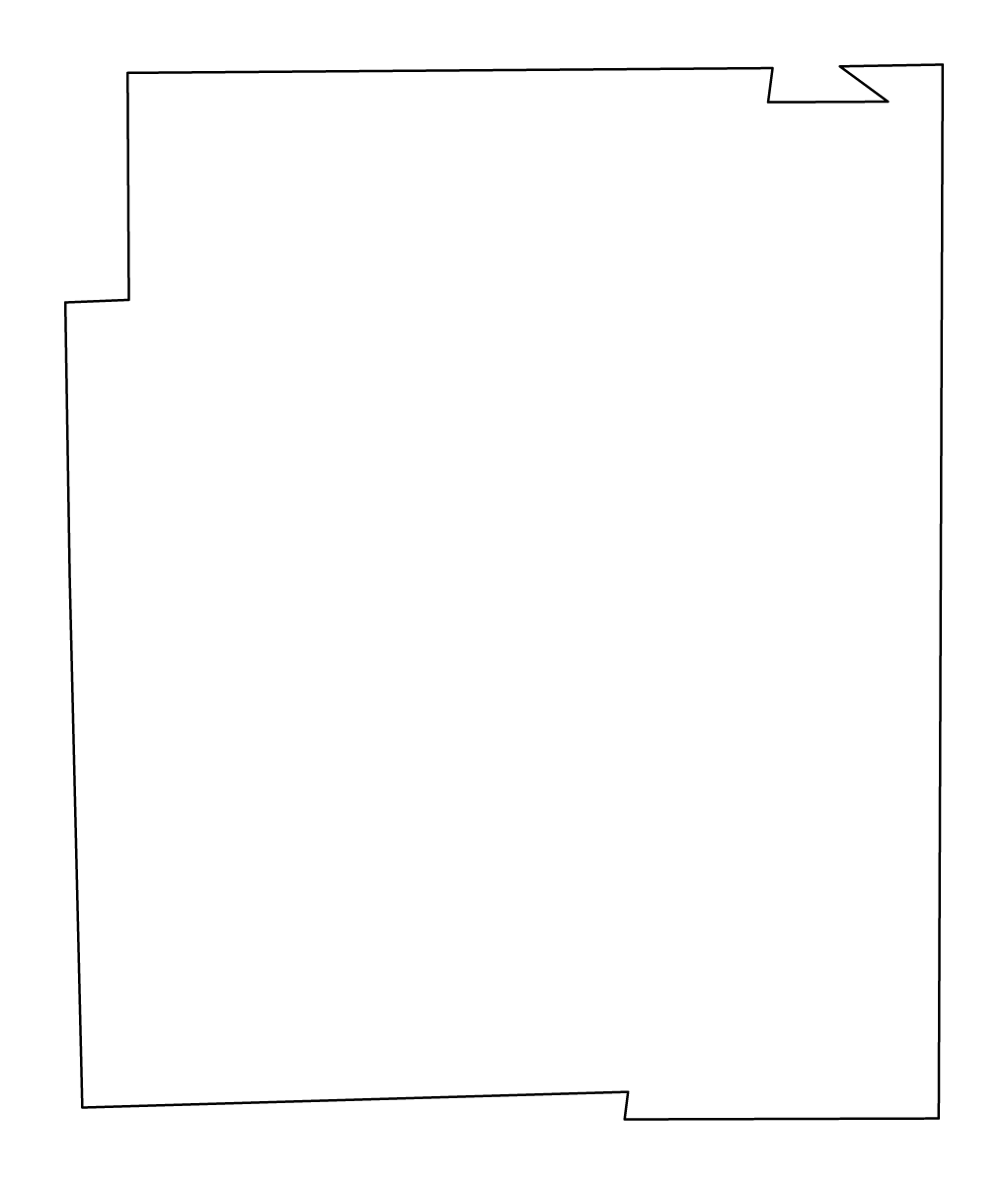 Mapa de contorno de Edgar, Illinois.