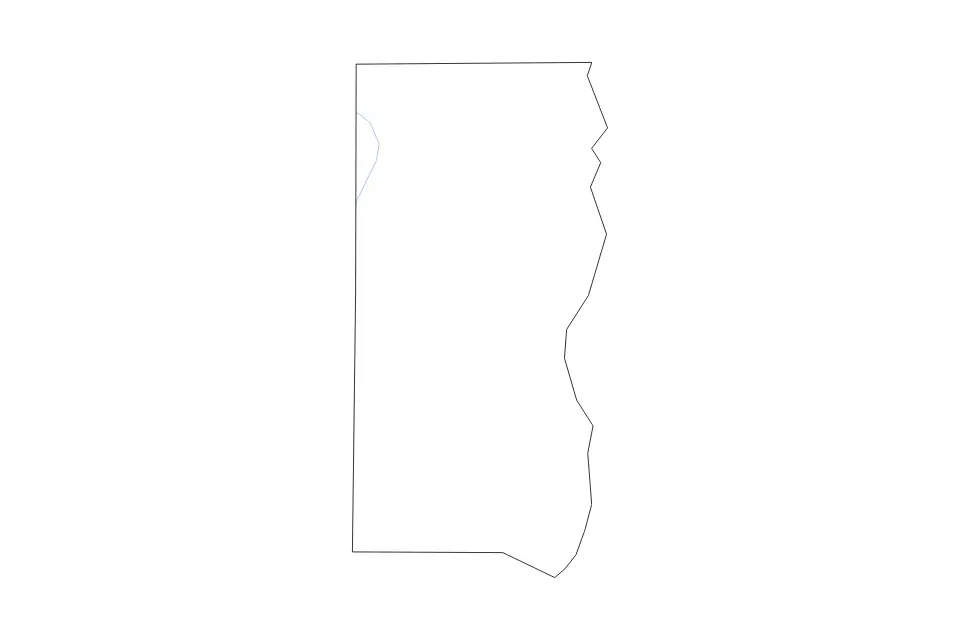 Carte de Edwards, Illinois de type contour et rivières pour Amérique du Nord, montrant contour et rivières avec des limites nettes.