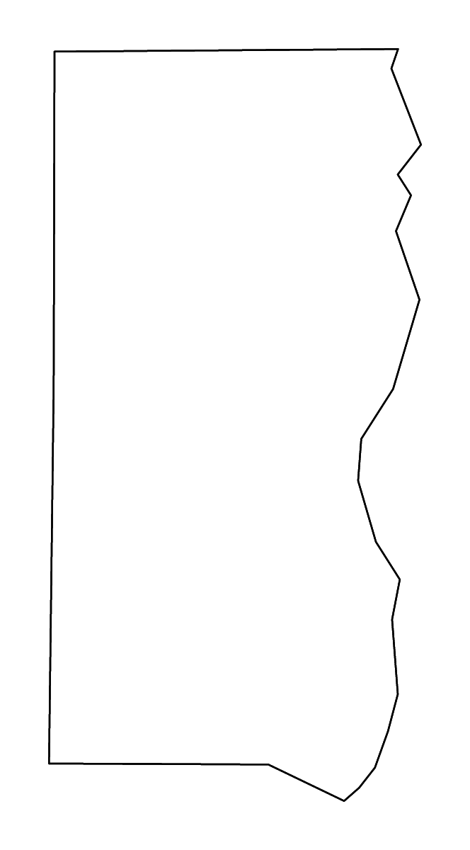 Mapa de contorno de Edwards, Illinois con ríos.