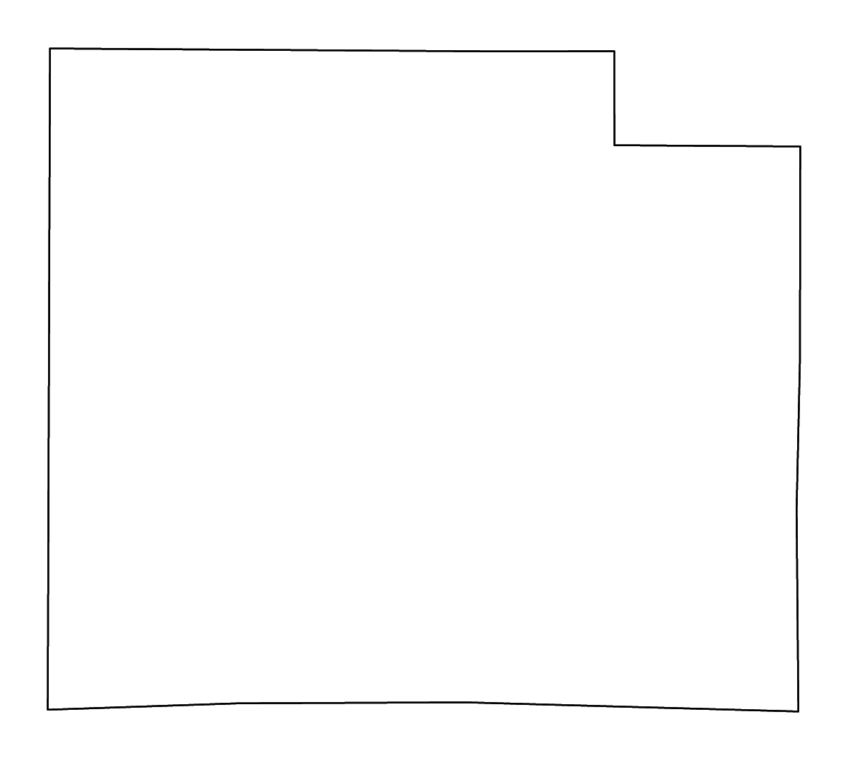 Mapa de contorno de Effingham, Illinois con ríos.