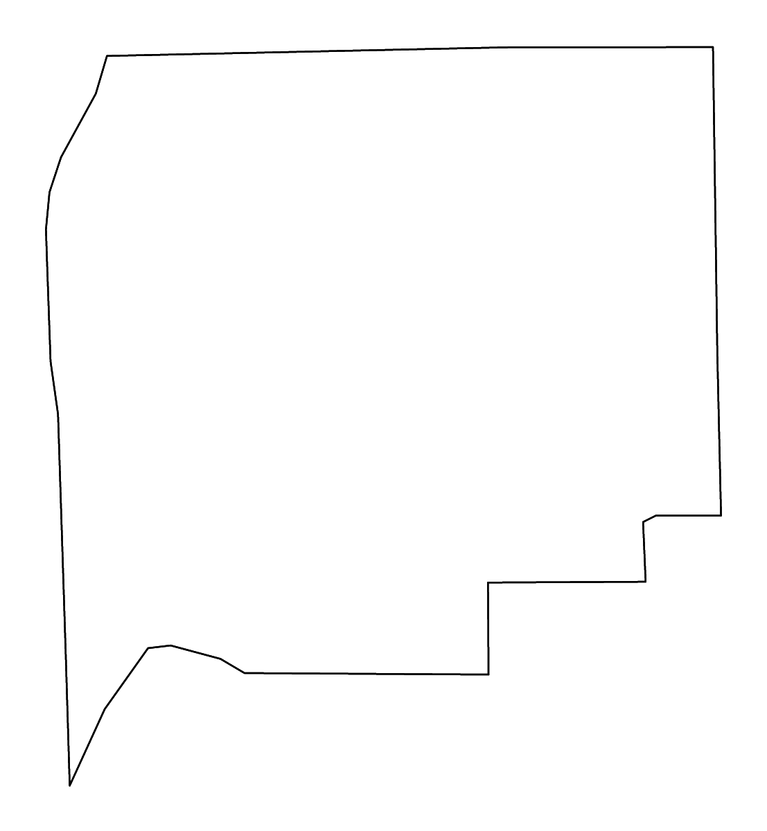 Mapa de contorno de Greene, Illinois con ríos.
