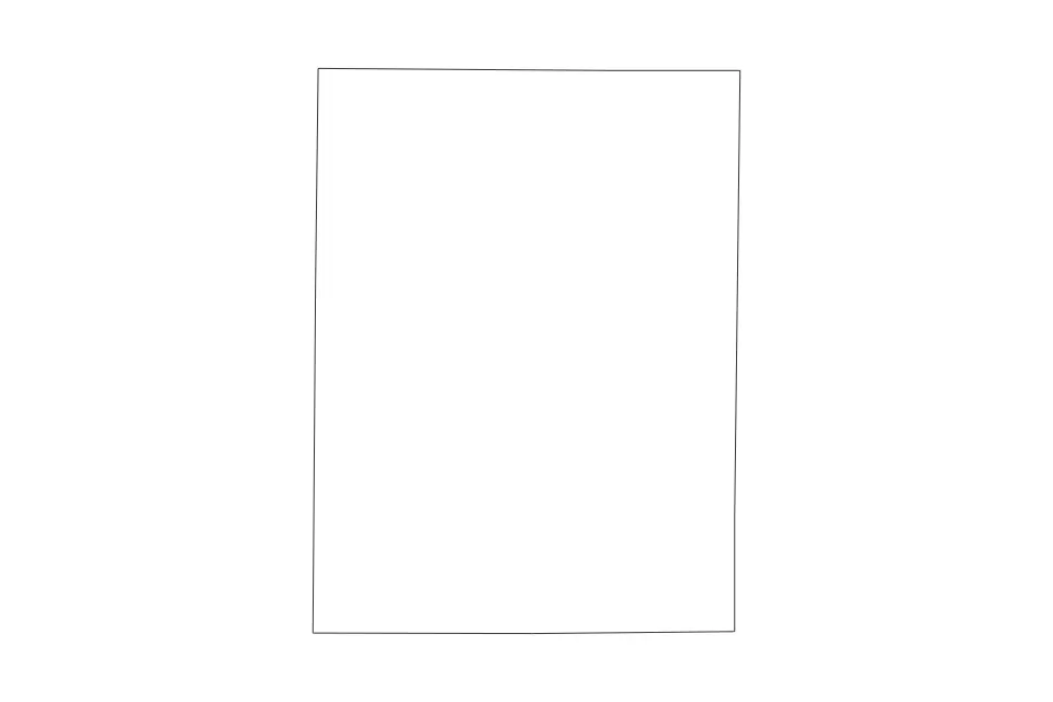Outline map of Hamilton County, Illinois with subdivision borders.