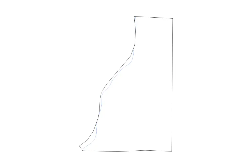 Carte de Henderson, Illinois de type contour et rivières pour Amérique du Nord, montrant contour et rivières avec des limites nettes.