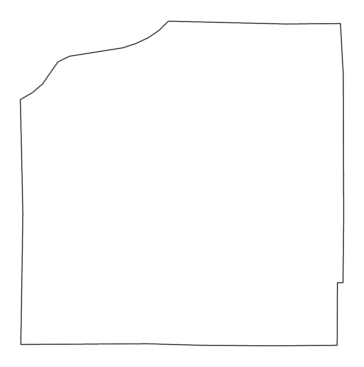 Carte de contour de Henry, Illinois avec rivières.