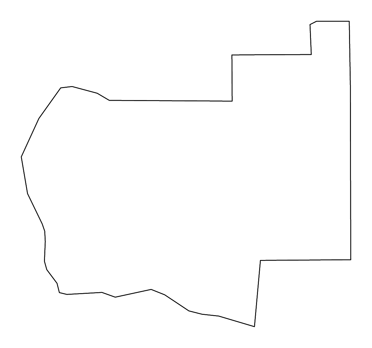 Mapa de contorno de Jersey, Illinois con ríos.