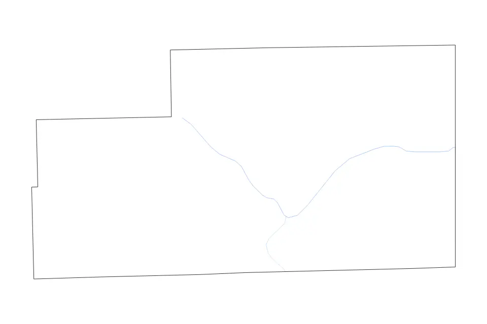 Mapa de Kankakee, Illinois de tipo contorno y ríos para América del Norte, con contorno y ríos con límites limpios.