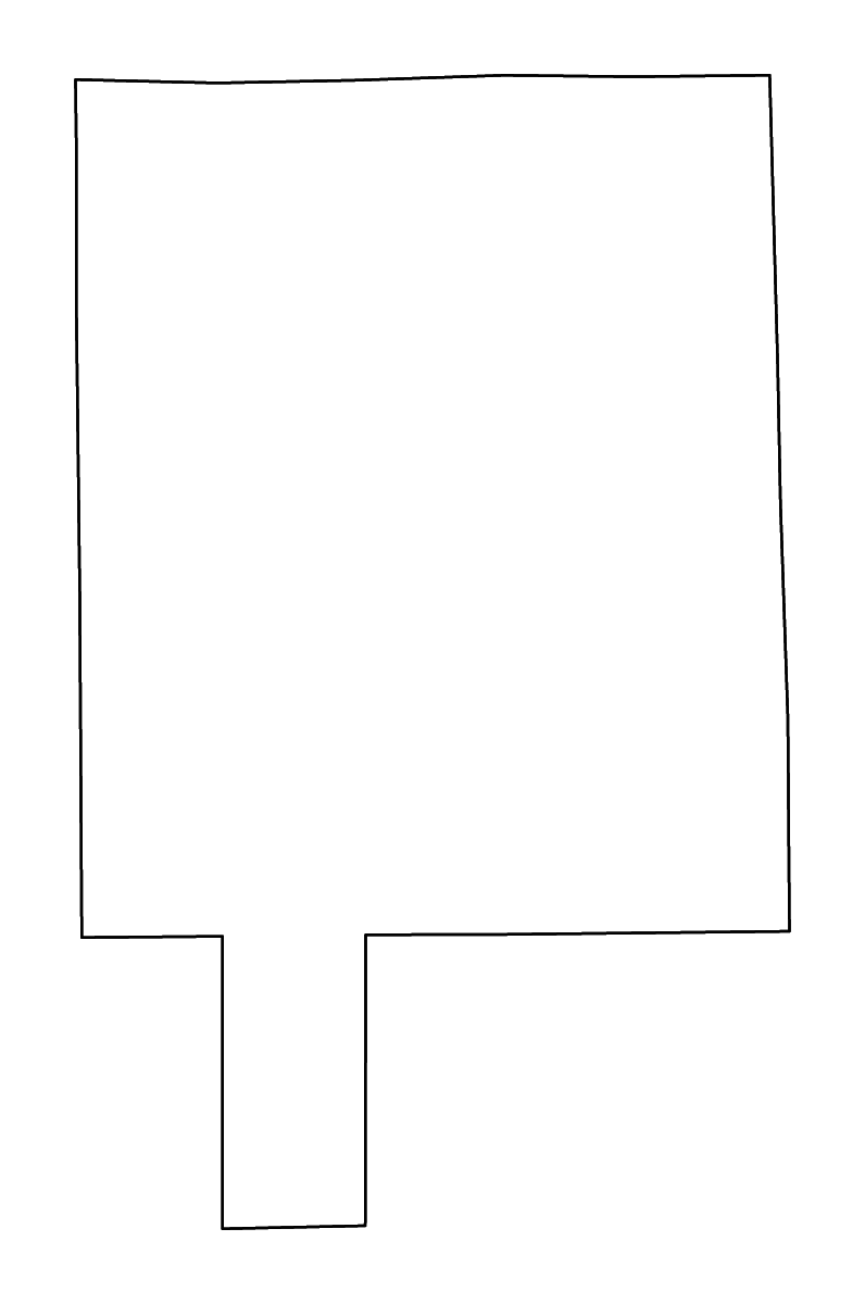 Mapa de contorno de LaSalle, Illinois con ríos.
